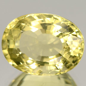 5.38 ct Yellow Orthoclase Stone, Natural Orthoclase in Oval Facet Shape for Sale