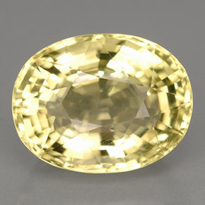 6.60 ct Yellow Orthoclase Stone, Natural Orthoclase in Oval Facet Shape for Sale