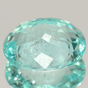 Paraiba Tourmaline Gemstone in 11.8 x 9.5 mm Size for Sale, Paraiba Tourmaline Stone in Paraiba Blue Green Color
