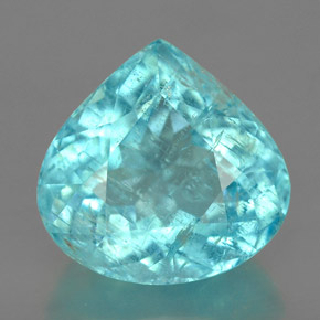 5.87 ct Blue Paraiba Tourmaline Gemstone, Paraiba Tourmaline Gem in Pear Facet Shape for Sale.