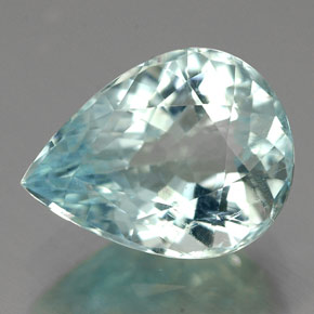 3.75 ct Blue Paraiba Tourmaline Gemstone, Paraiba Tourmaline Gem in Pear Facet Shape for Sale.