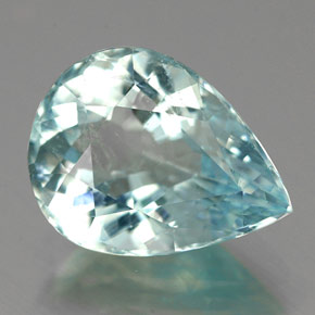3.75 ct Blue Paraiba Tourmaline Stone, Natural Paraiba Tourmaline in Pear Facet Shape for Sale
