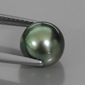 3.83 ct Green Pearl Stone, Natural Pearl in Spherical Shape for Sale