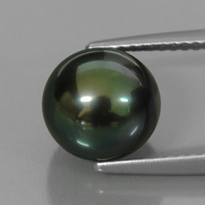 4.56 ct Green Pearl Stone, Natural Pearl in Spherical Shape for Sale