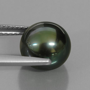 Pearl Gemstone in 8.8 mm Size for Sale, Pearl Stone in Green Color