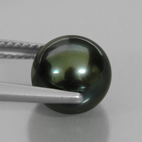 Pearl Gemstone in 8.8 mm Size for Sale, Pearl Stone in Green Color