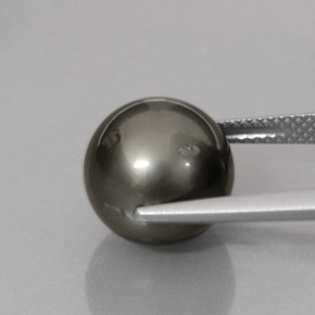 Pearl Gemstone in 11.4 mm Size for Sale, Pearl Stone in Black Multicolor Color