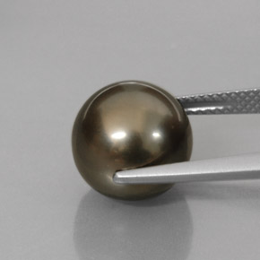 Pearl Gemstone in 11.2 mm Size for Sale, Pearl Stone in Black Multicolor Color