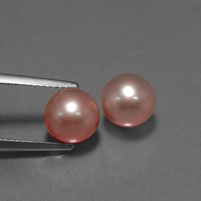 6.20 ct Pink Pearl Gemstone, Pearl Gem in Spherical Shape for Sale.