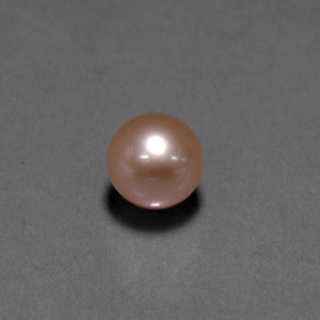 2.98 ct Pink Pearl Stone, Natural Pearl in Spherical Shape for Sale