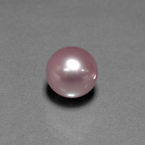 4.68 ct Blue Pearl Gemstone, Pearl Gem in Half-Drilled Sphere Shape for Sale.