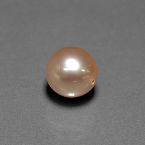 4.69 ct Pink Pearl Gemstone, Pearl Gem in Half-Drilled Sphere Shape for Sale.