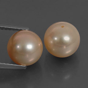 6.76 ct Pink Pearl Stone, Natural Pearl in Drilled Sphere Shape for Sale
