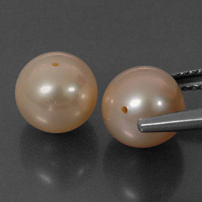 Pearl Gemstone in 7.8 mm Size for Sale, Pearl Stone in Pink Color