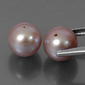 Pearl Gemstone in 7.9 mm Size for Sale, Pearl Stone in Lavender Color
