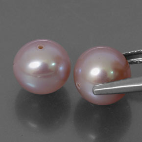 Pearl Gemstone in 8 mm Size for Sale, Pearl Stone in Lavender Color