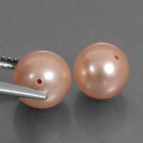 6.40 ct Pink Pearl Stone, Natural Pearl in Drilled Sphere Shape for Sale
