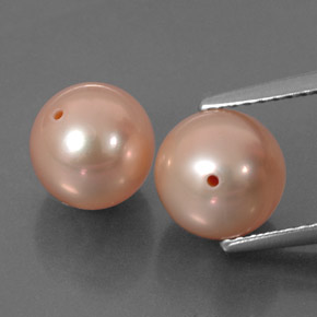 Pearl Gemstone in 7.8 mm Size for Sale, Pearl Stone in Pink Color
