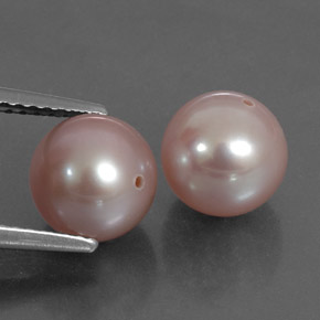 6.28 ctw Pink Pearl Stones, Natural Pearl in Drilled Sphere Shape for Sale