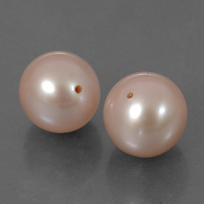 6.59 ctw Pink Pearl Gemstones, Pearl Gems in Drilled Sphere Shape for Sale.