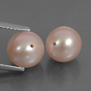 6.59 ctw Pink Pearl Stones, Natural Pearl in Drilled Sphere Shape for Sale