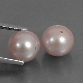 6.01 ctw Pink Pearl Stones, Natural Pearl in Drilled Sphere Shape for Sale