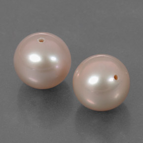 6.43 ctw Pink Pearl Gemstones, Pearl Gems in Drilled Sphere Shape for Sale.