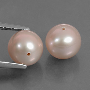 6.43 ctw Pink Pearl Stones, Natural Pearl in Drilled Sphere Shape for Sale