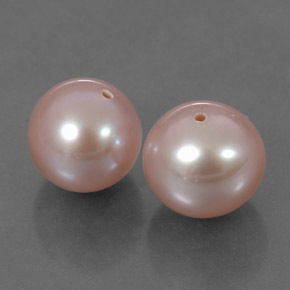 Orange Pink Pearl Gem - 3.2ct Drilled Sphere (ID: 317494)
