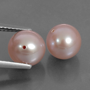 6.35 ctw Pink Pearl Stones, Natural Pearl in Drilled Sphere Shape for Sale