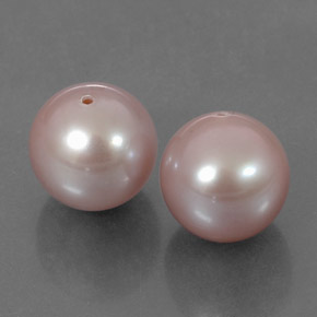 6.69 ctw Pink Pearl Gemstones, Pearl Gems in Drilled Sphere Shape for Sale.