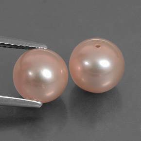 6.12 ct Pink Pearl Stone, Natural Pearl in Drilled Sphere Shape for Sale