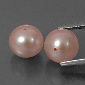 6.49 ct Pink Pearl Stone, Natural Pearl in Drilled Sphere Shape for Sale