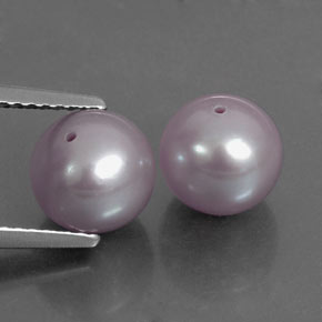 5.87 ct Pink Pearl Stone, Natural Pearl in Drilled Sphere Shape for Sale