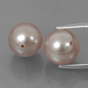 6.77 ct Pink Pearl Stone, Natural Pearl in Drilled Sphere Shape for Sale
