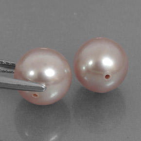 Pearl Gemstone in 7.9 mm Size for Sale, Pearl Stone in Pink Color