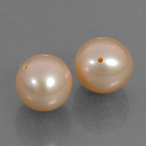 6.13 ctw Pink Pearl Stones, Natural Pearl in Drilled Sphere Shape for Sale