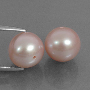 6.65 ct Pink Pearl Stone, Natural Pearl in Drilled Sphere Shape for Sale