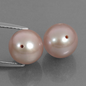 6.78 ctw Pink Pearl Stones, Natural Pearl in Drilled Sphere Shape for Sale
