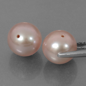Pearl Gemstones in 7.8 mm Size for Sale, Pearl Stones in Pink Color