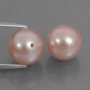6.44 ct Pink Pearl Stone, Natural Pearl in Drilled Sphere Shape for Sale