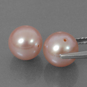 Pearl Gemstone in 7.7 mm Size for Sale, Pearl Stone in Pink Color