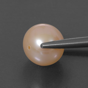 Pearl Gemstone in 7.9 mm Size for Sale, Pearl Stone in Cream Pink Color