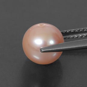 Pearl Gemstone in 7.9 mm Size for Sale, Pearl Stone in Light Pink Color