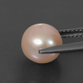 Pearl Gemstone in 8.2 mm Size for Sale, Pearl Stone in Pink Color