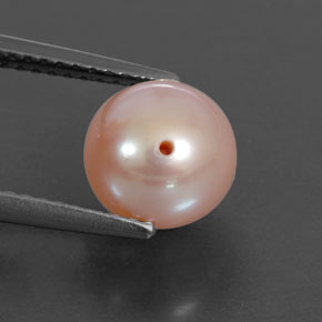 3.30 ct Pink Pearl Stone, Natural Pearl in Drilled Sphere Shape for Sale
