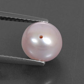 3.60 ct Pink Pearl Stone, Natural Pearl in Drilled Sphere Shape for Sale