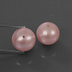 6.19 ct Pink Pearl Stone, Natural Pearl in Drilled Sphere Shape for Sale