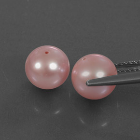 Pearl Gemstone in 7.7 mm Size for Sale, Pearl Stone in Pink Color