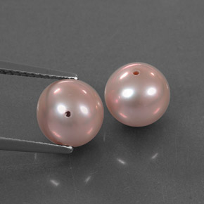 6.33 ct Pink Pearl Stone, Natural Pearl in Drilled Sphere Shape for Sale